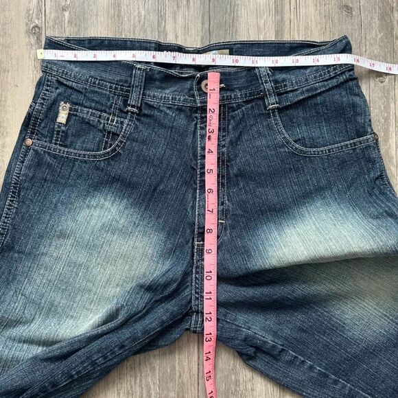 Y2K Southpole Baggy Fit Jorts Jean Shorts Size 32 - Picture 5 of 6